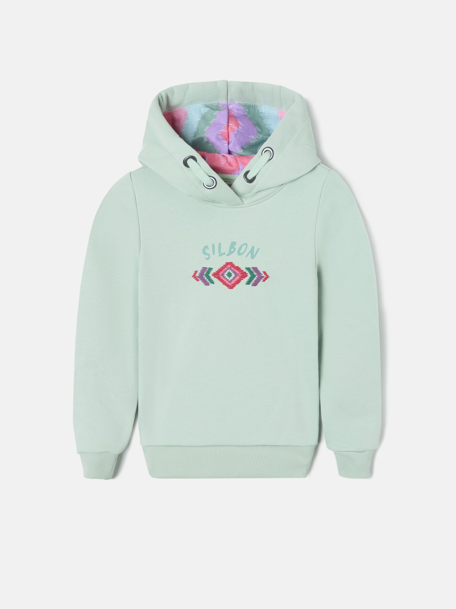 Sudadera girl silbon ikat verde