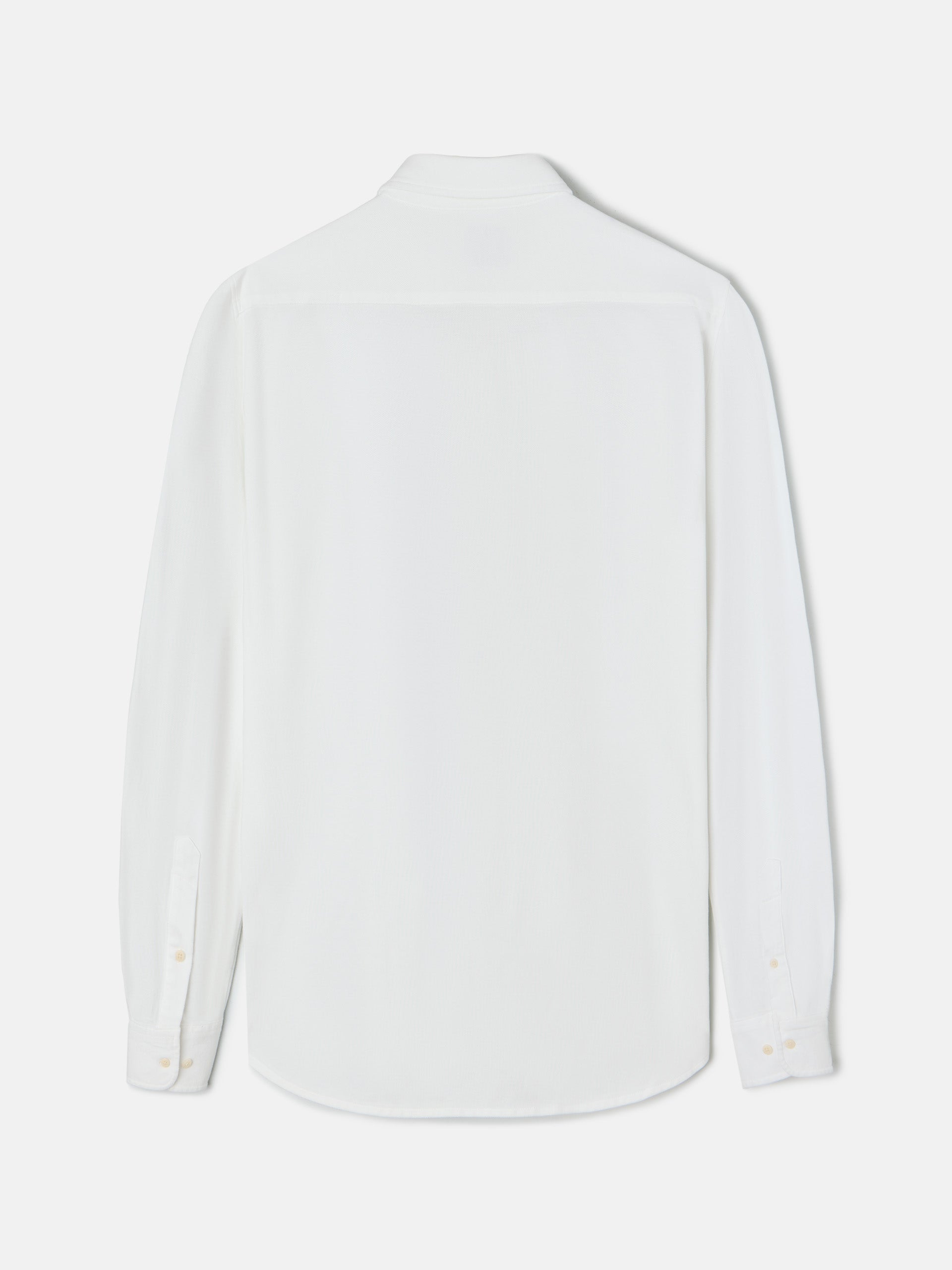 Camisa sport lisa punto blanca