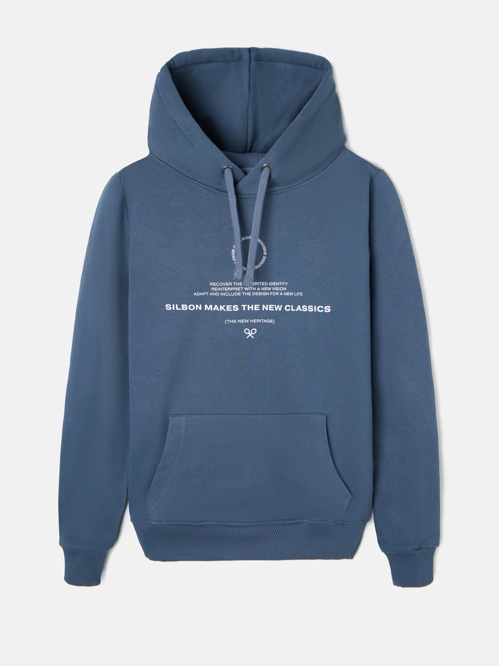 Sudadera hoodie new classics azul marino