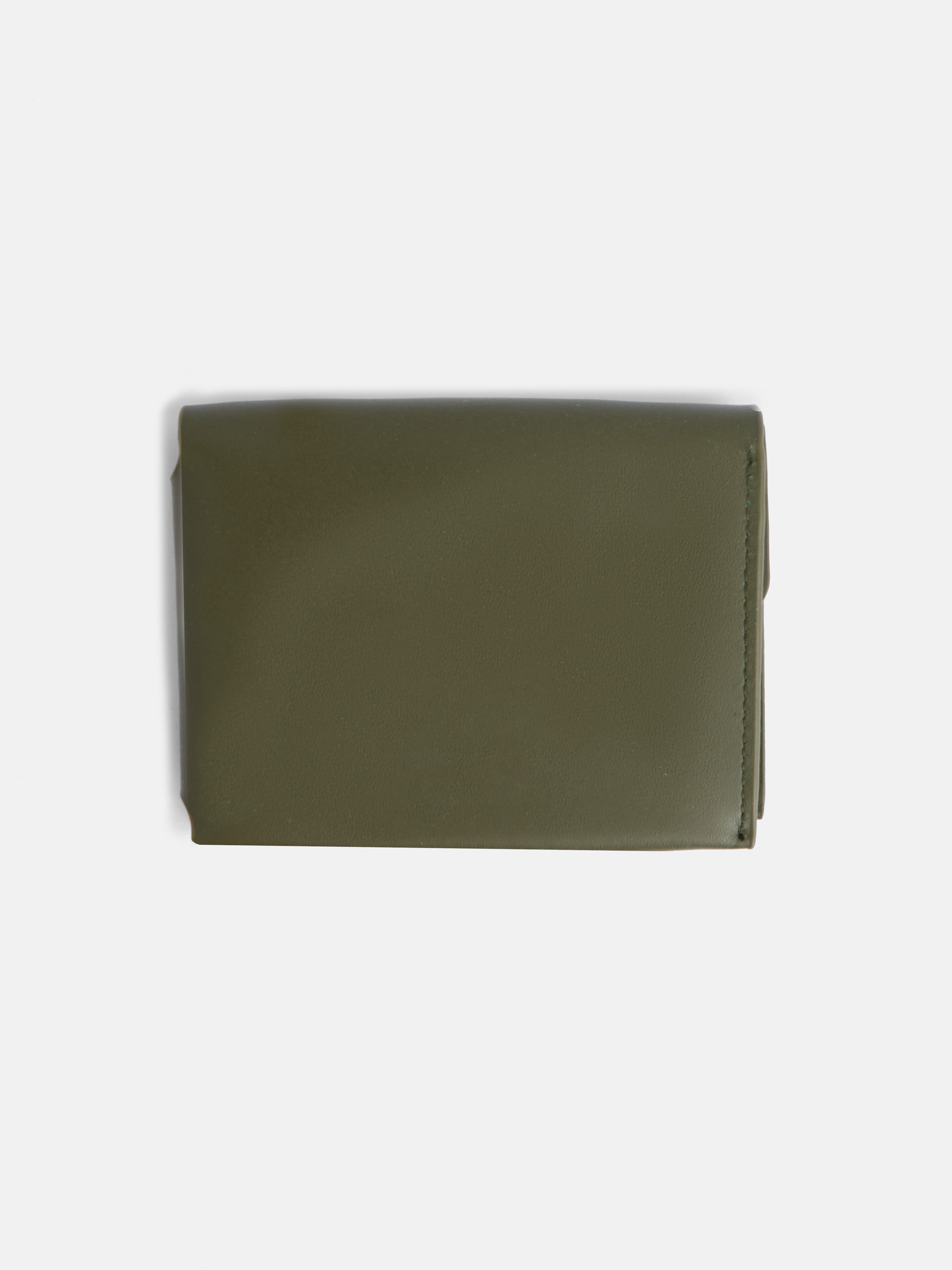 Cartera clasica piel verde