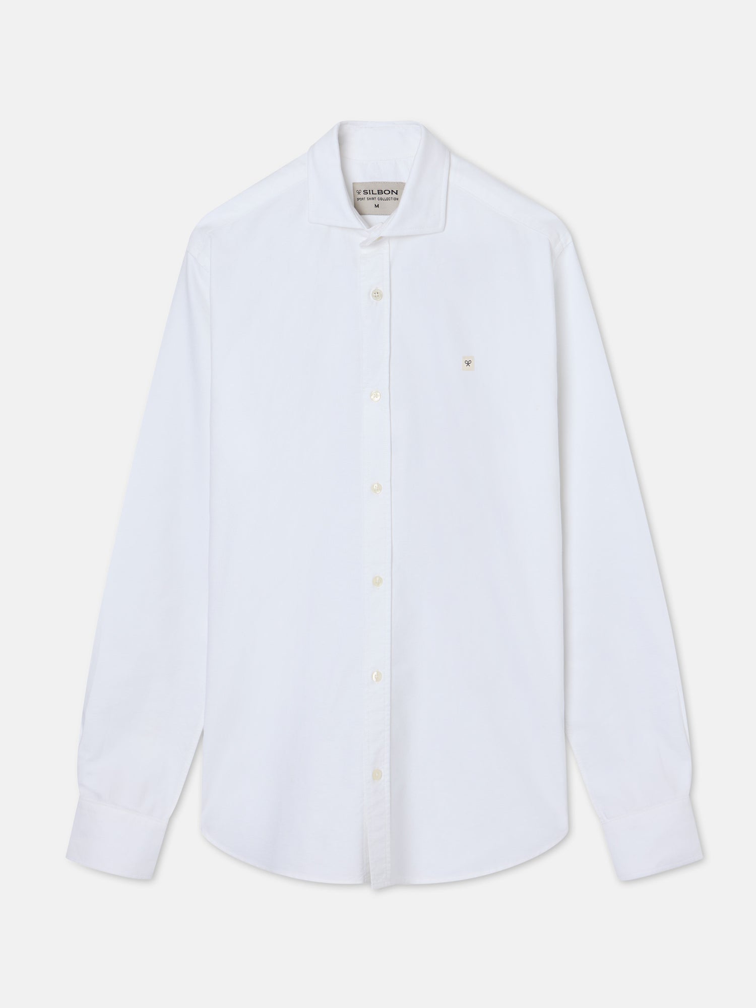 Camisa sport oxford parche blanca