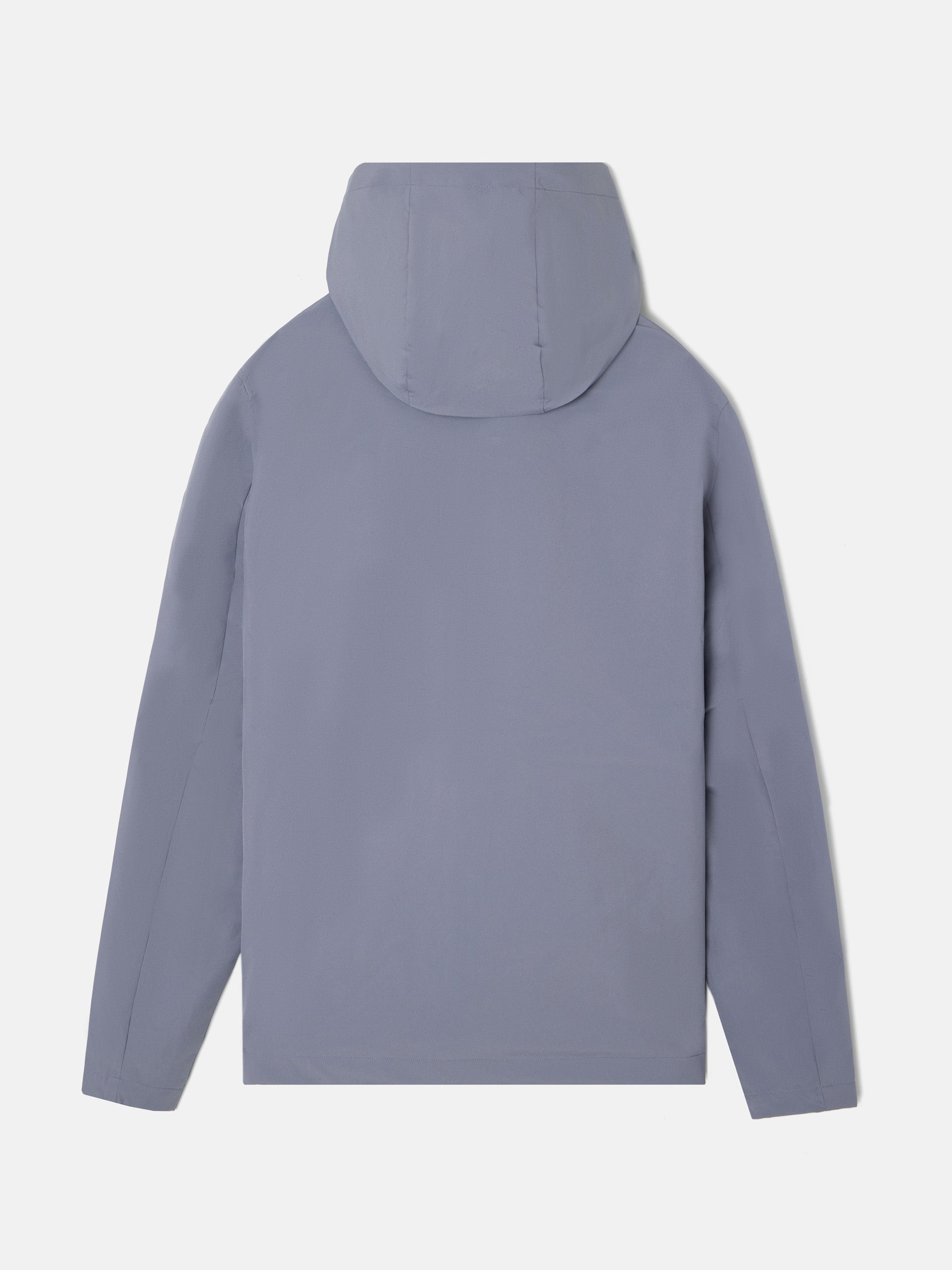 Chaqueta cortavientos capucha gris 