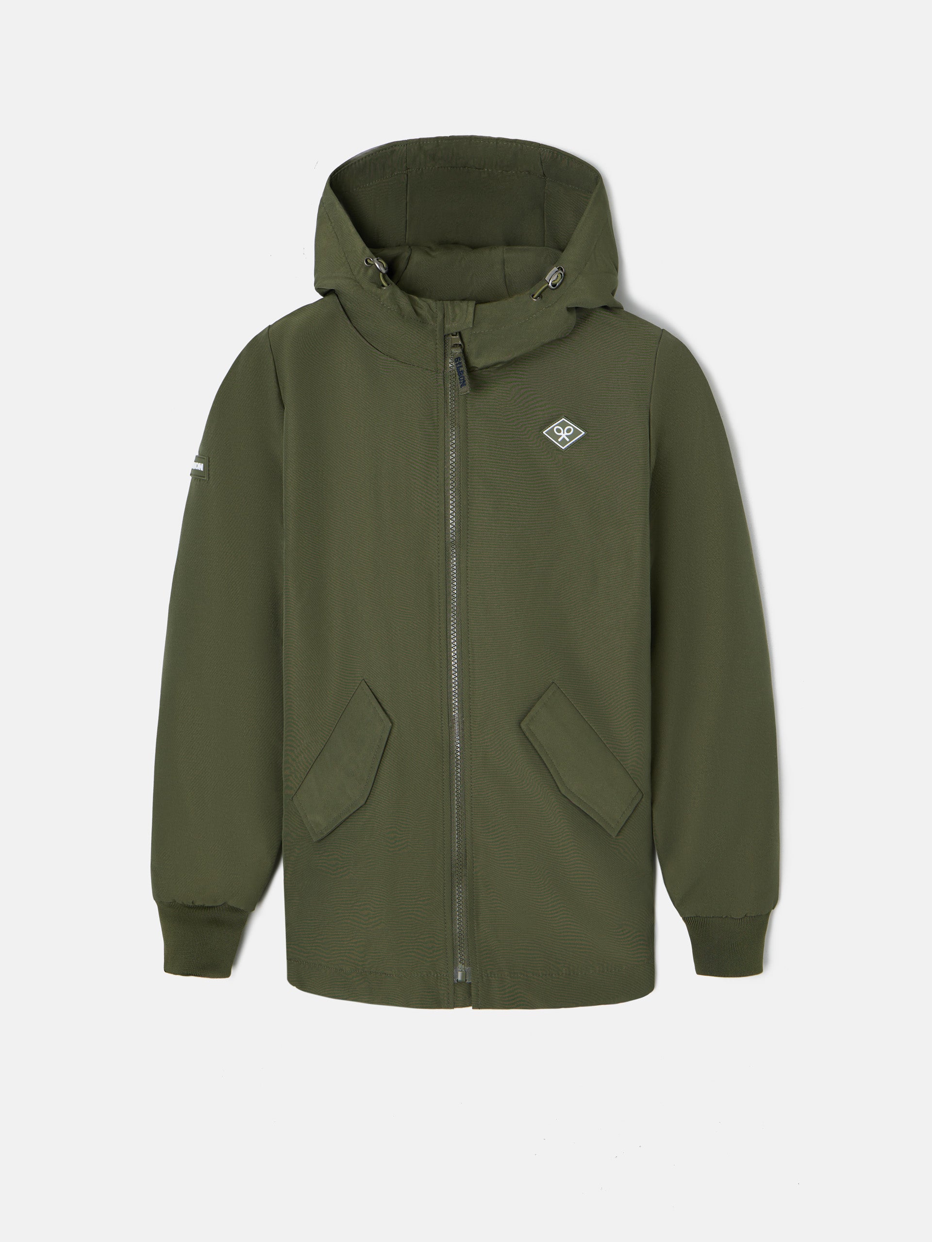 Parka tecnica kids capucha verde