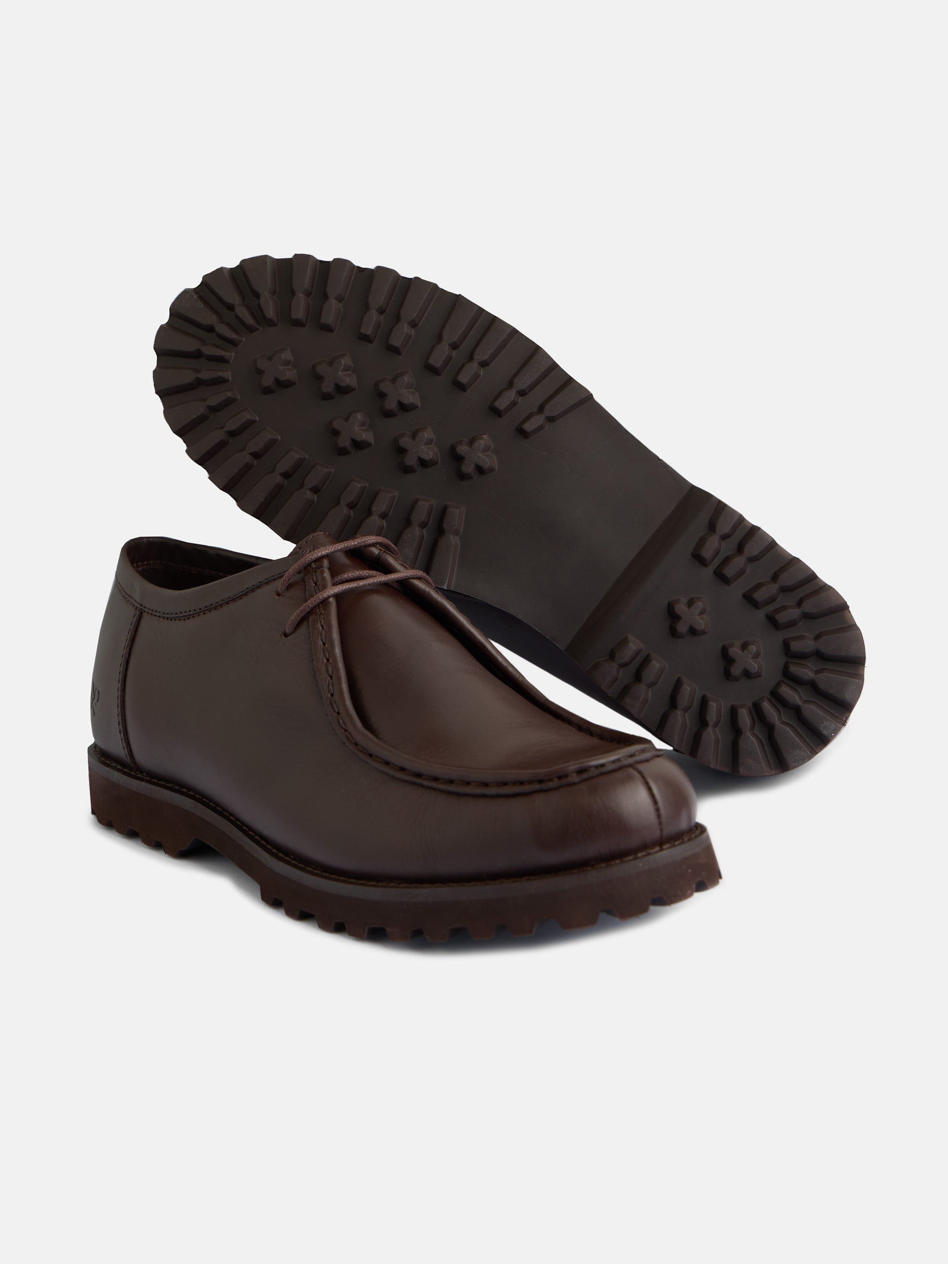 Zapato wallabee clasico marron