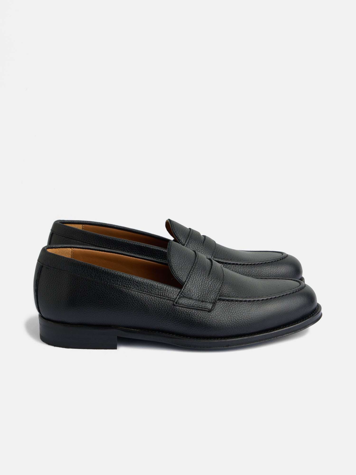 Zapato penny soft grain negro