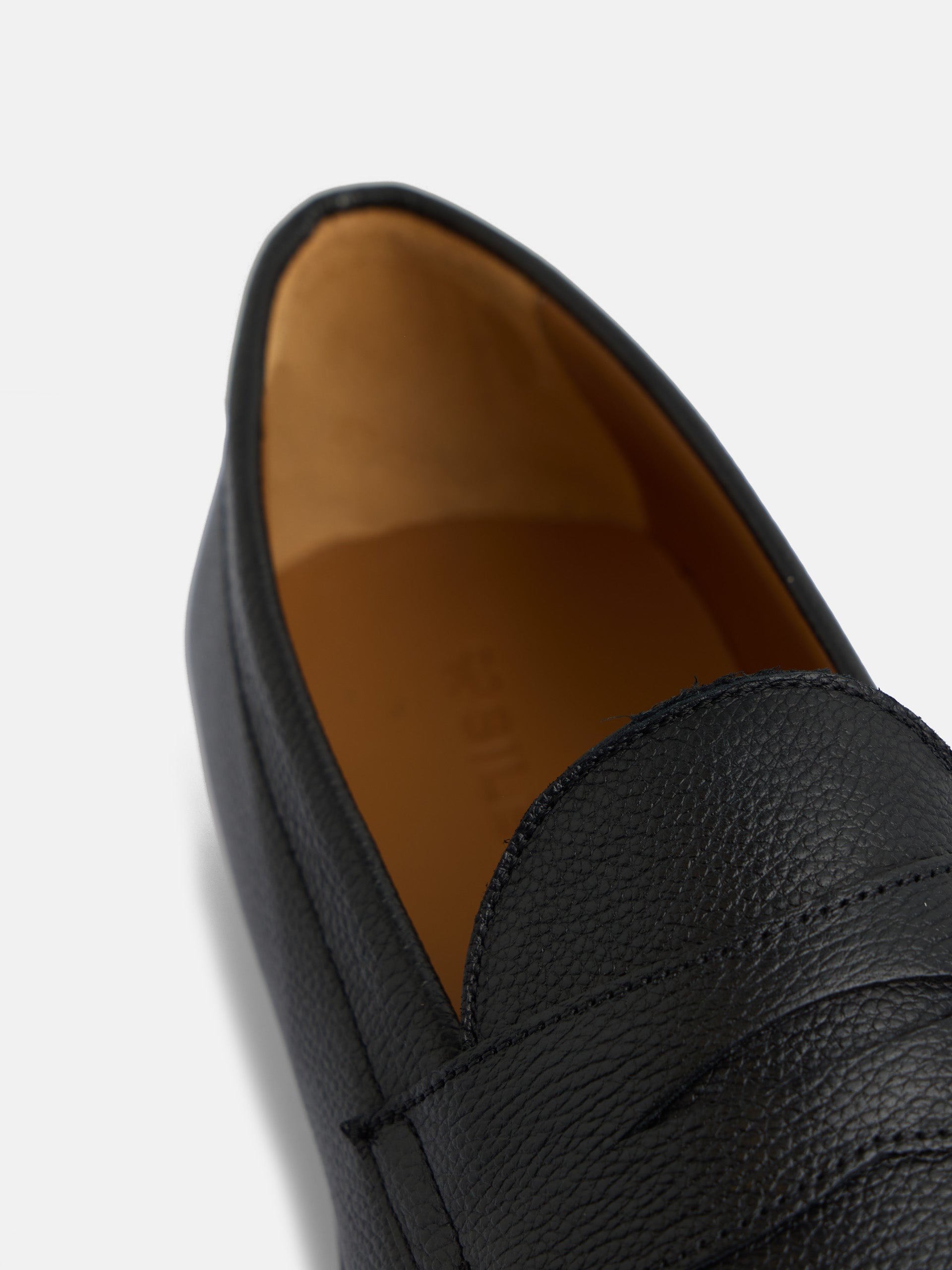 Zapato penny soft grain negro