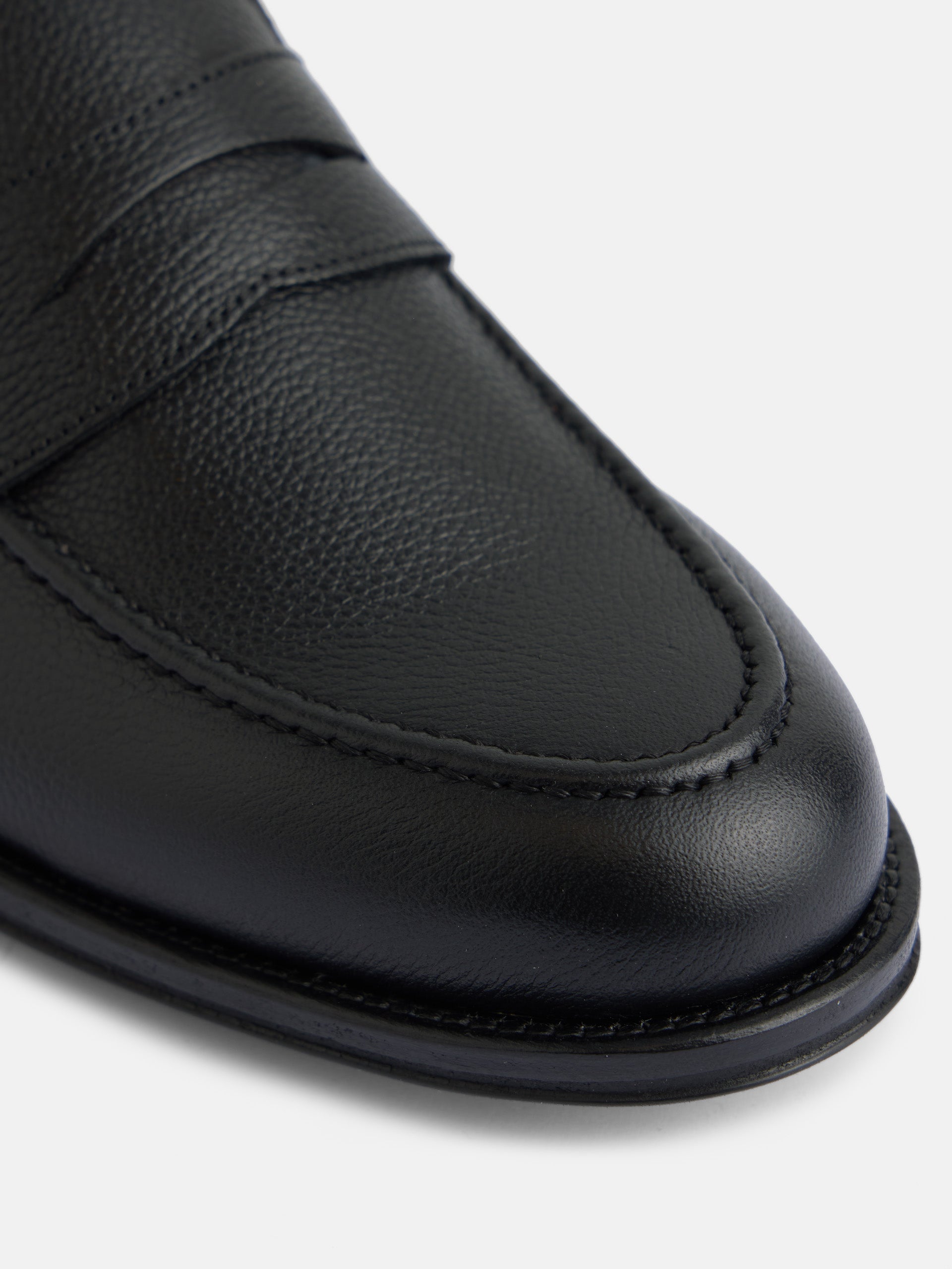 Zapato penny soft grain negro