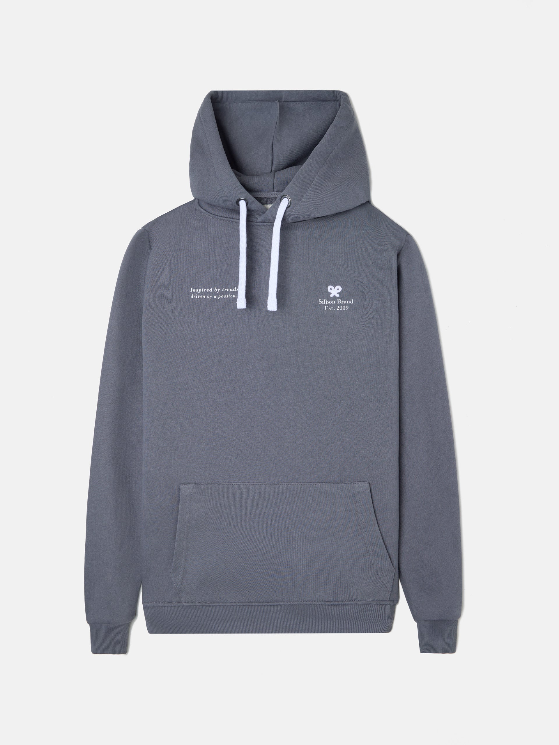 Sudadera hoodie silbon brand gris oscuro