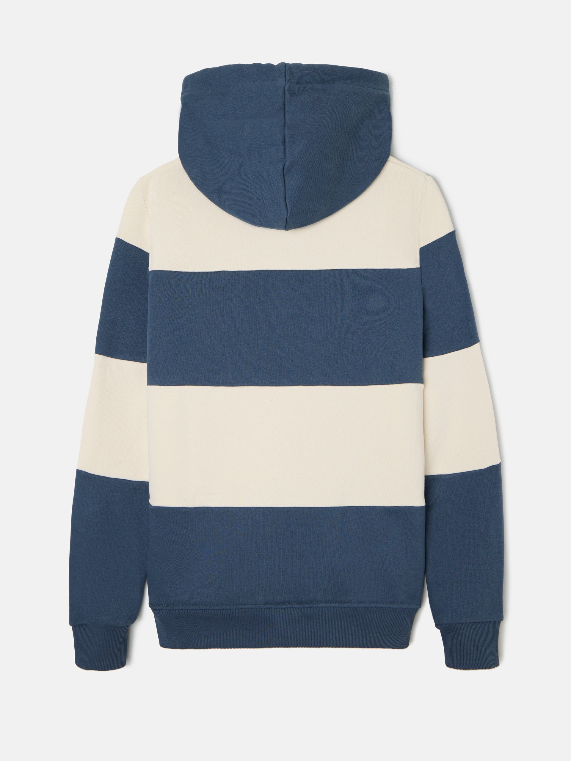 Sudadera capucha raya ancha azul marino