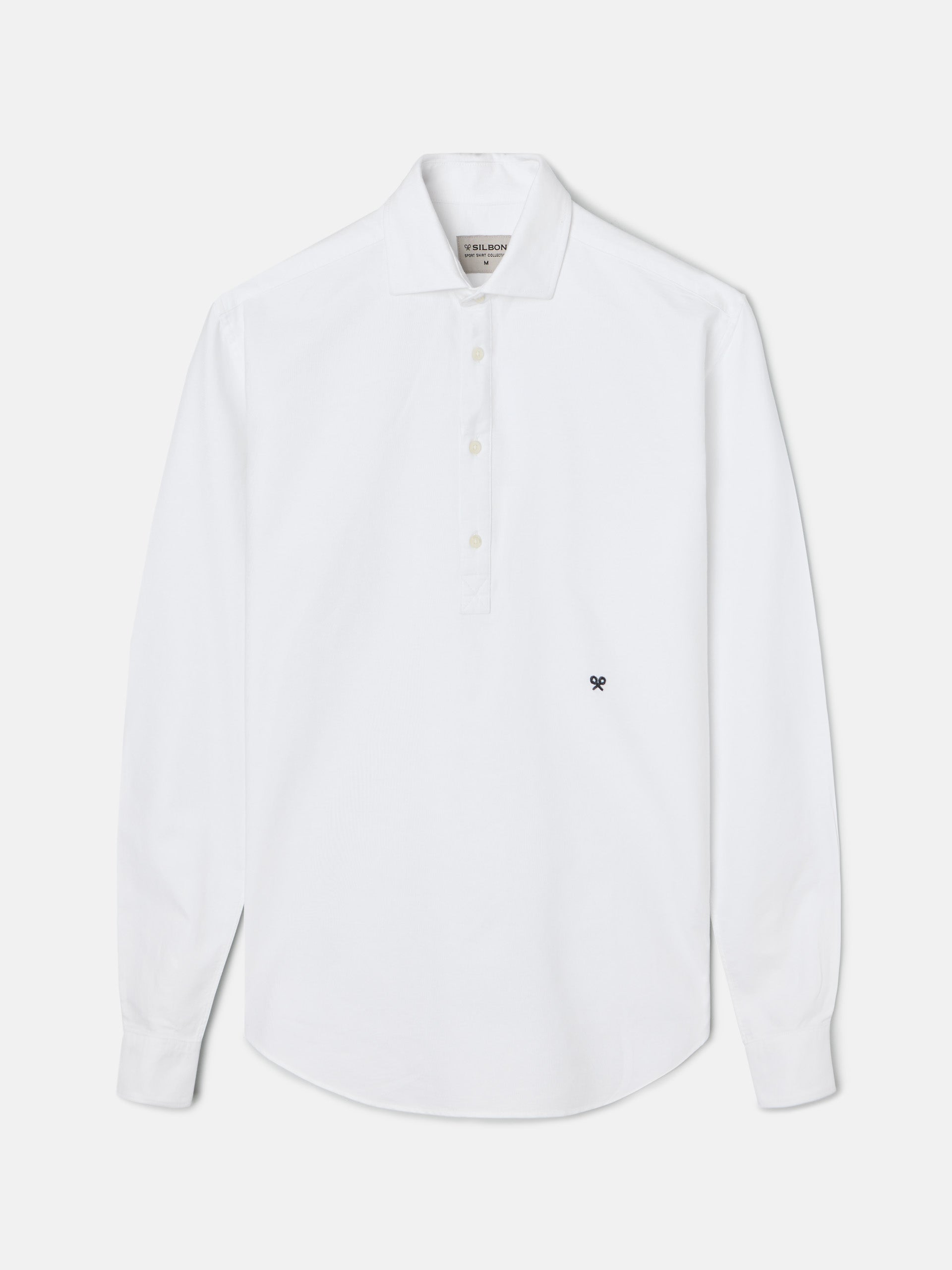 Polera sport oxford blanca