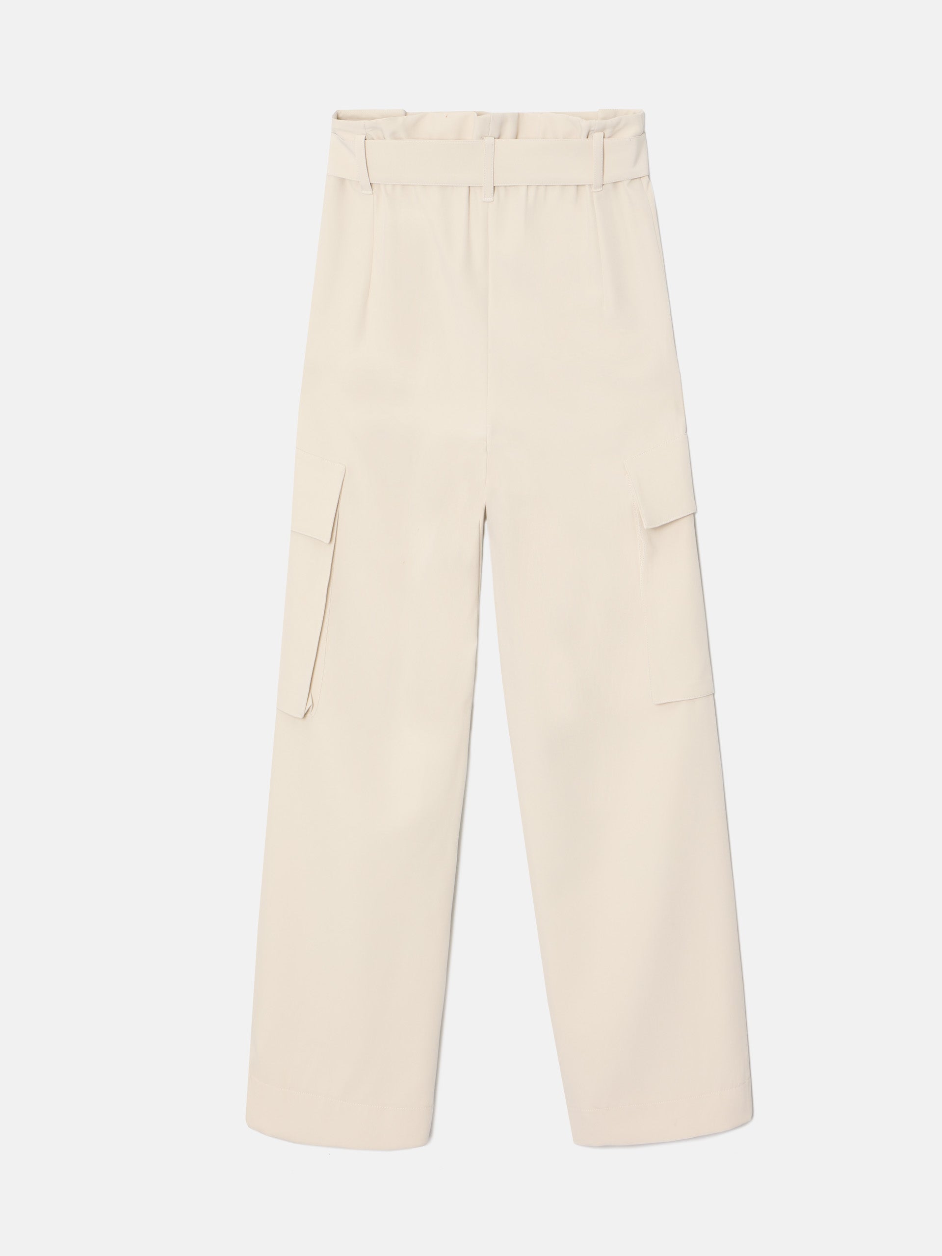 Pantalon vestir cargo beige