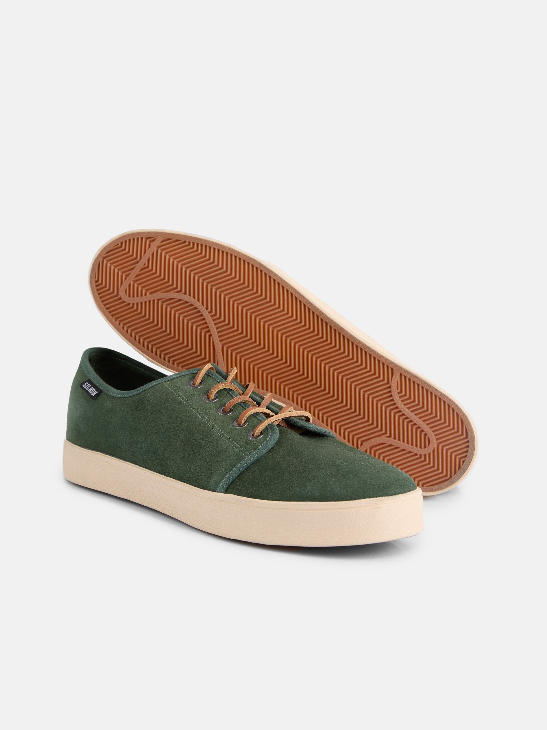 Zapatilla clasica serraje verde