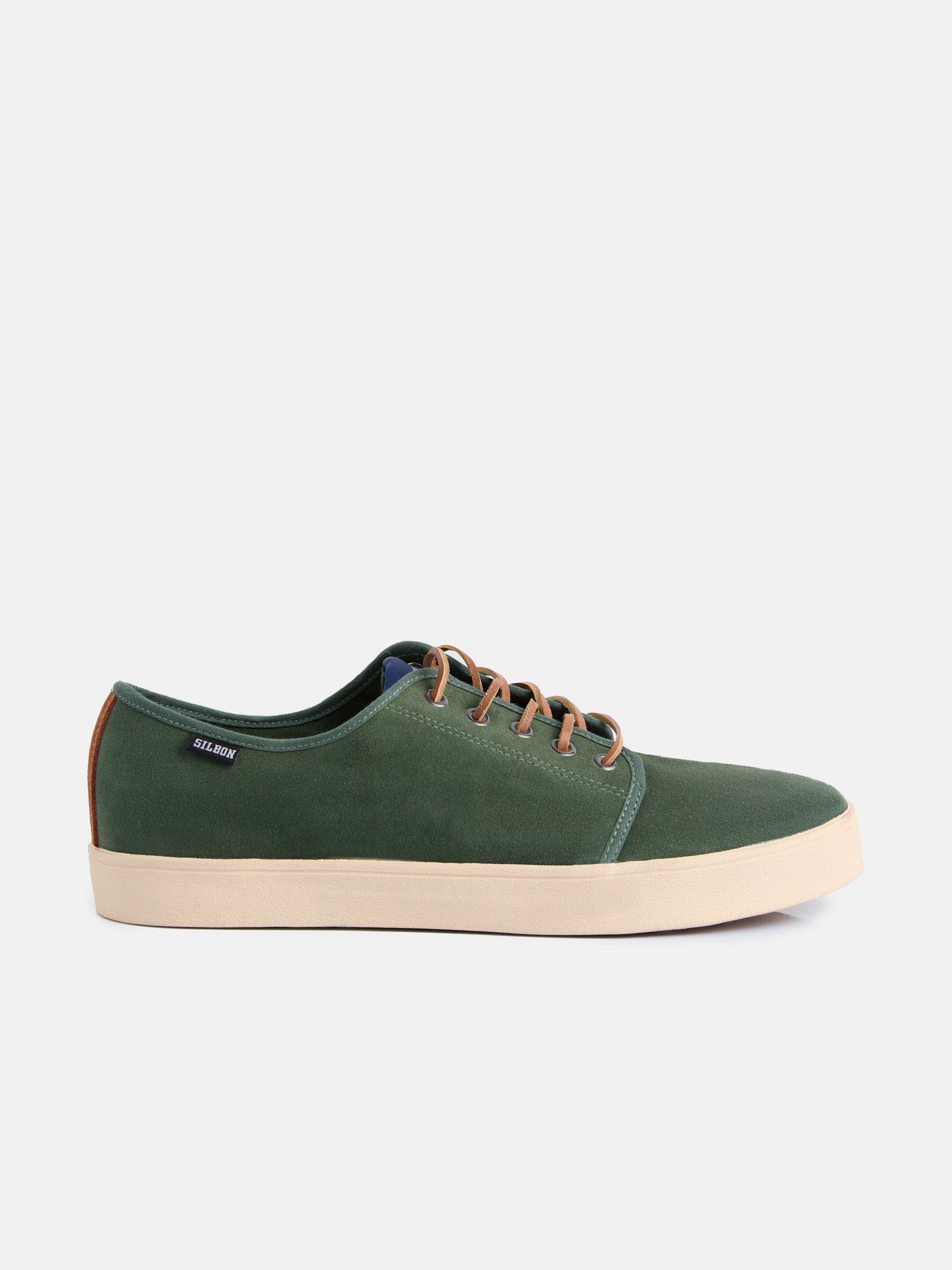 Zapatilla clasica serraje verde