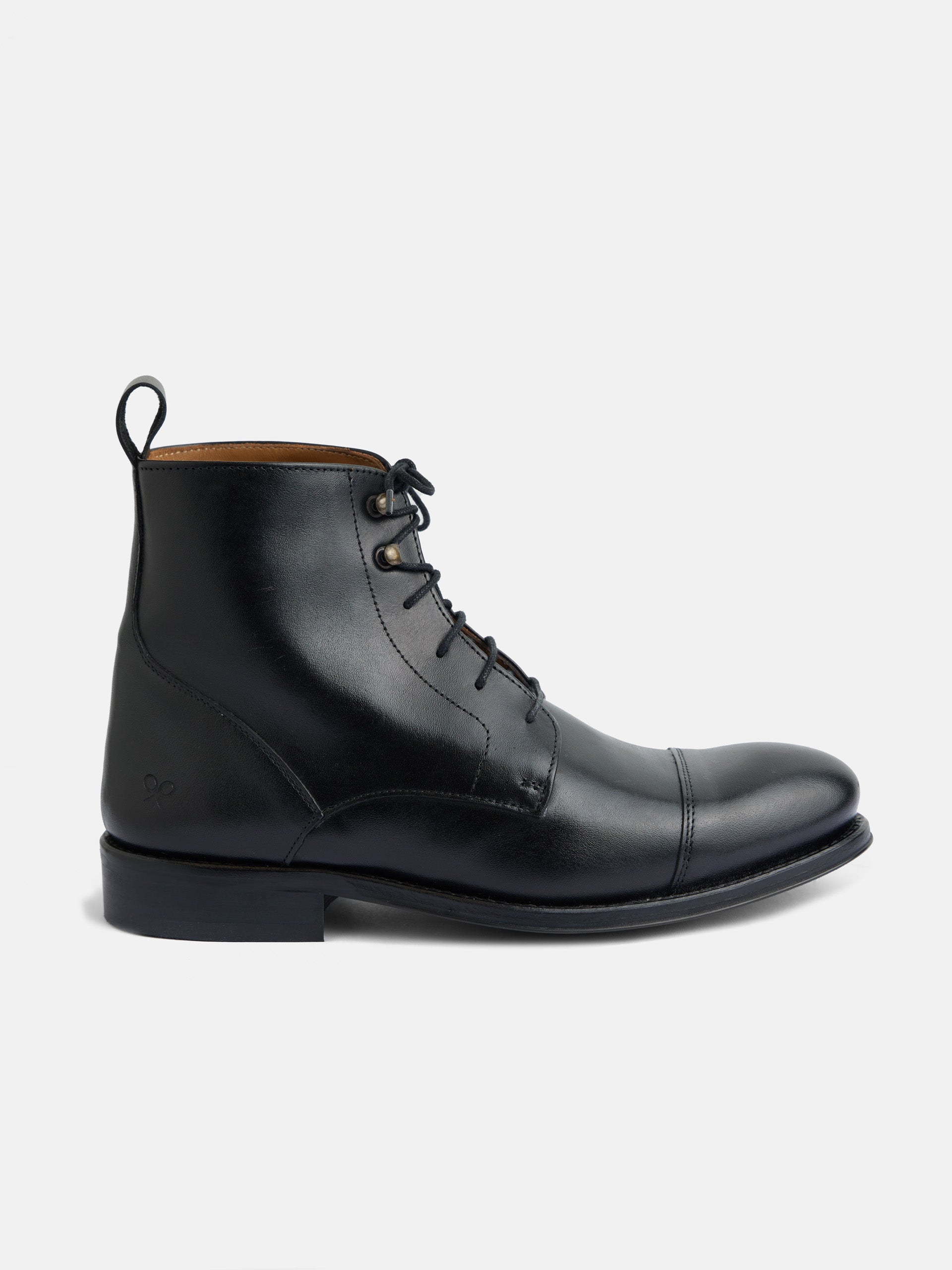 Bota derby piel negra