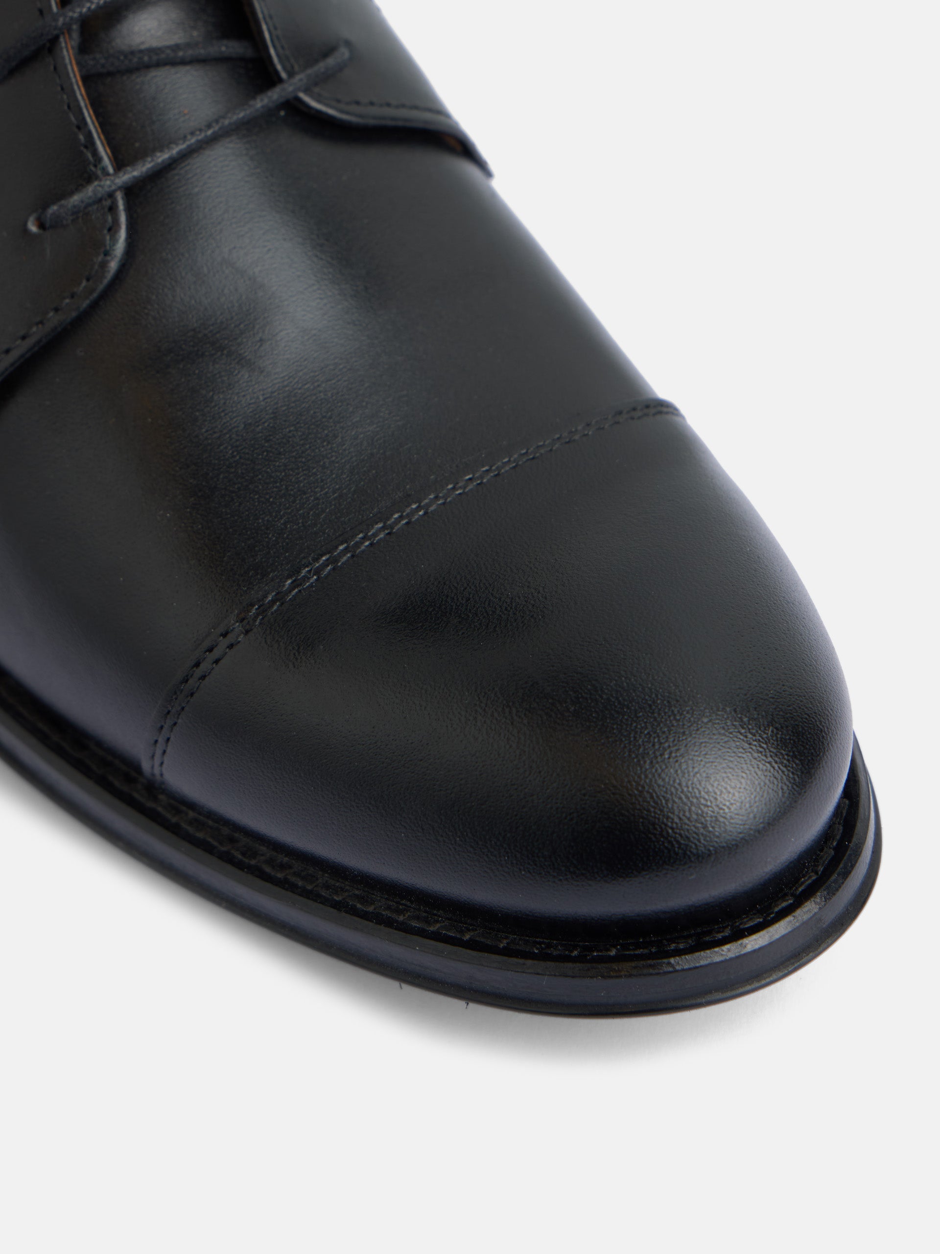 Bota derby piel negra