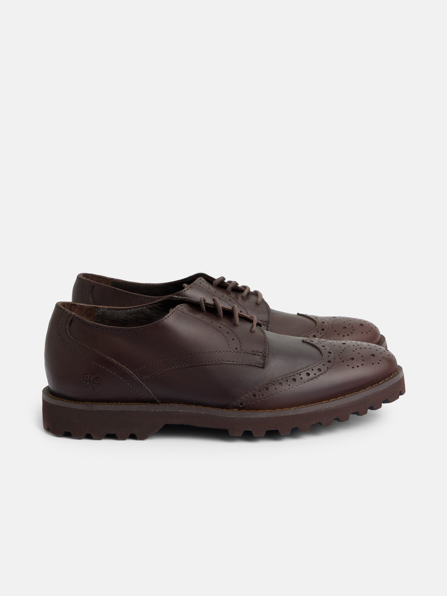 Zapato clasico blucher piel marron