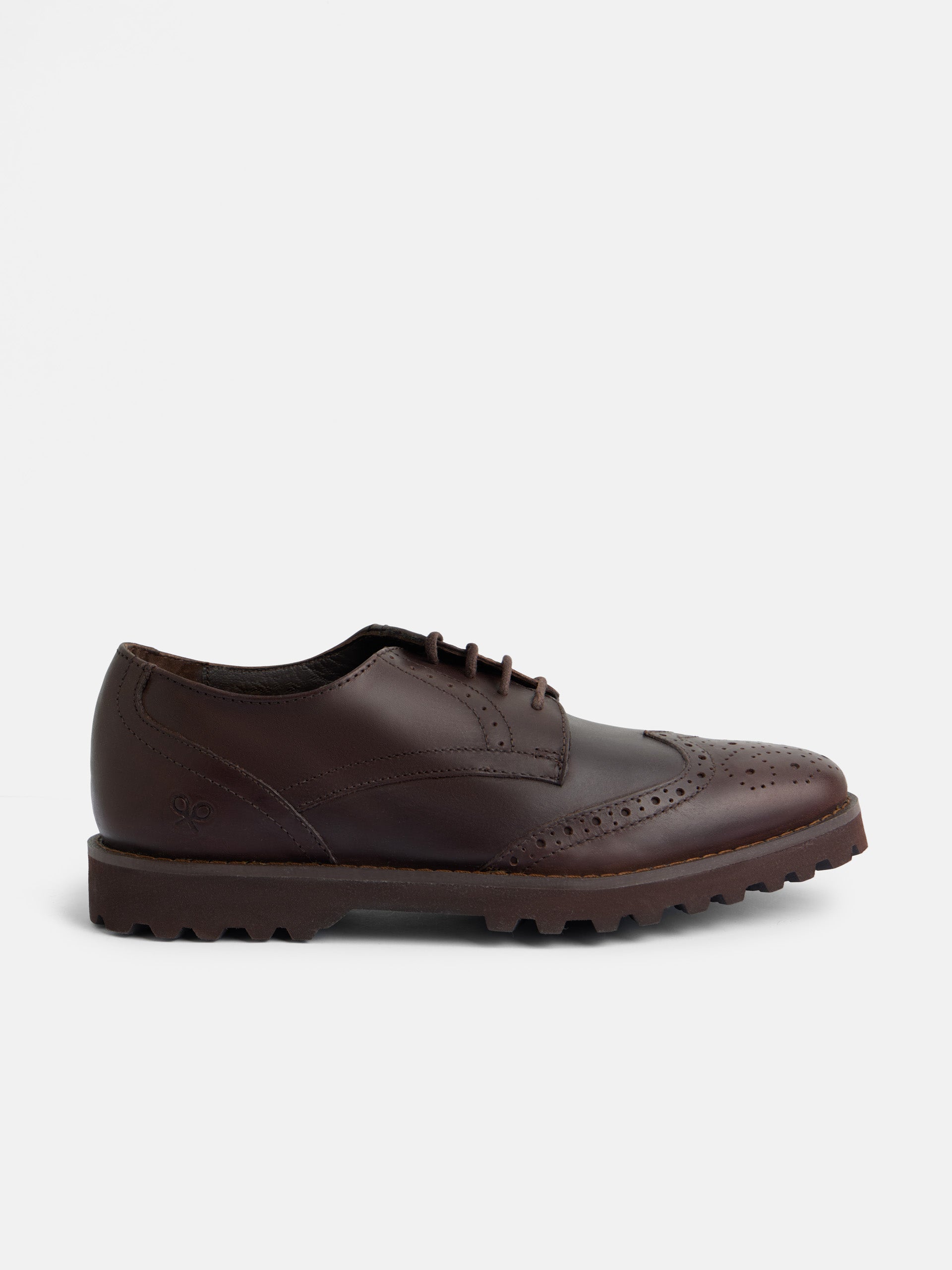 Zapato clasico blucher piel marron