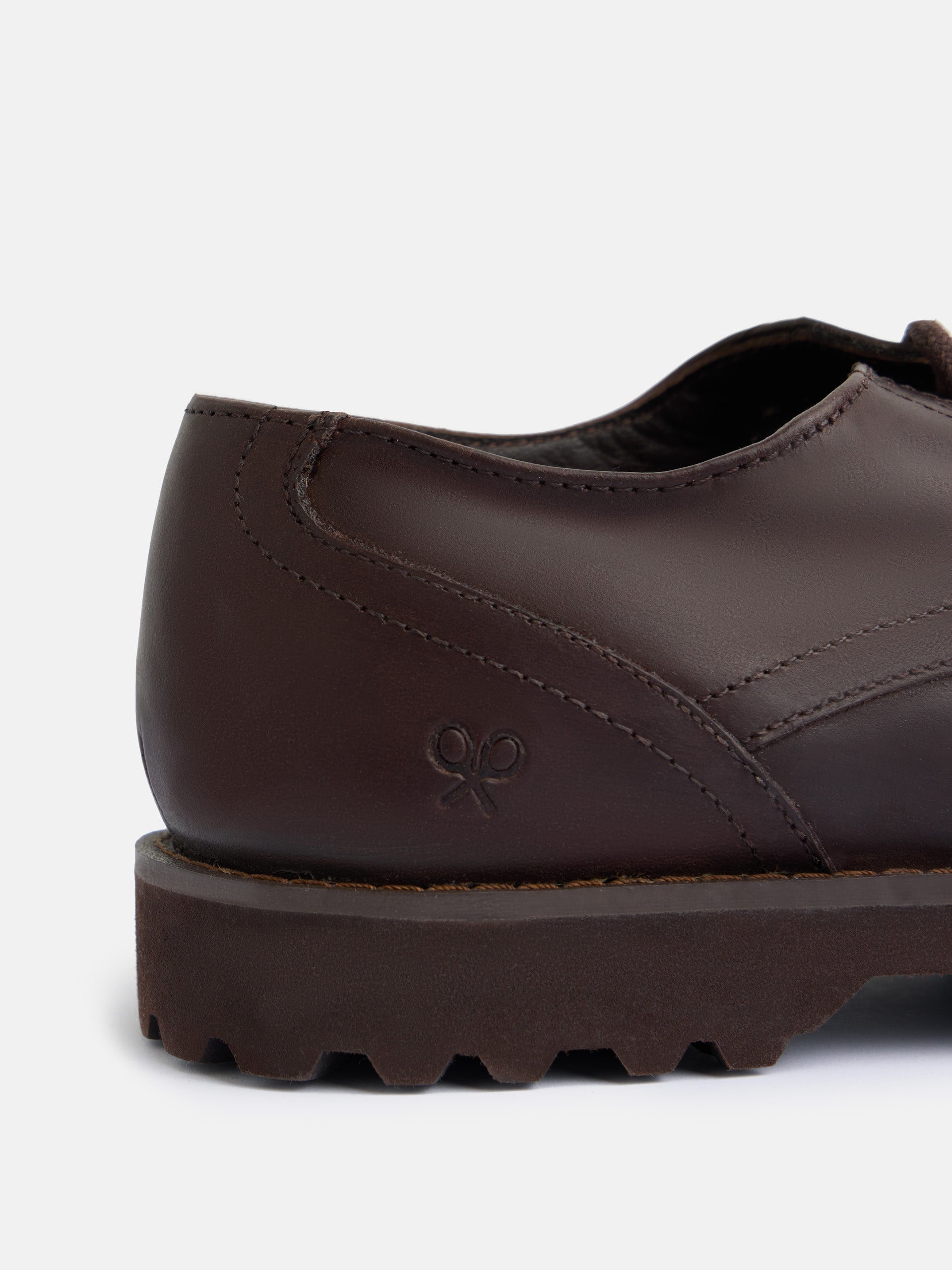 Zapato clasico blucher piel marron