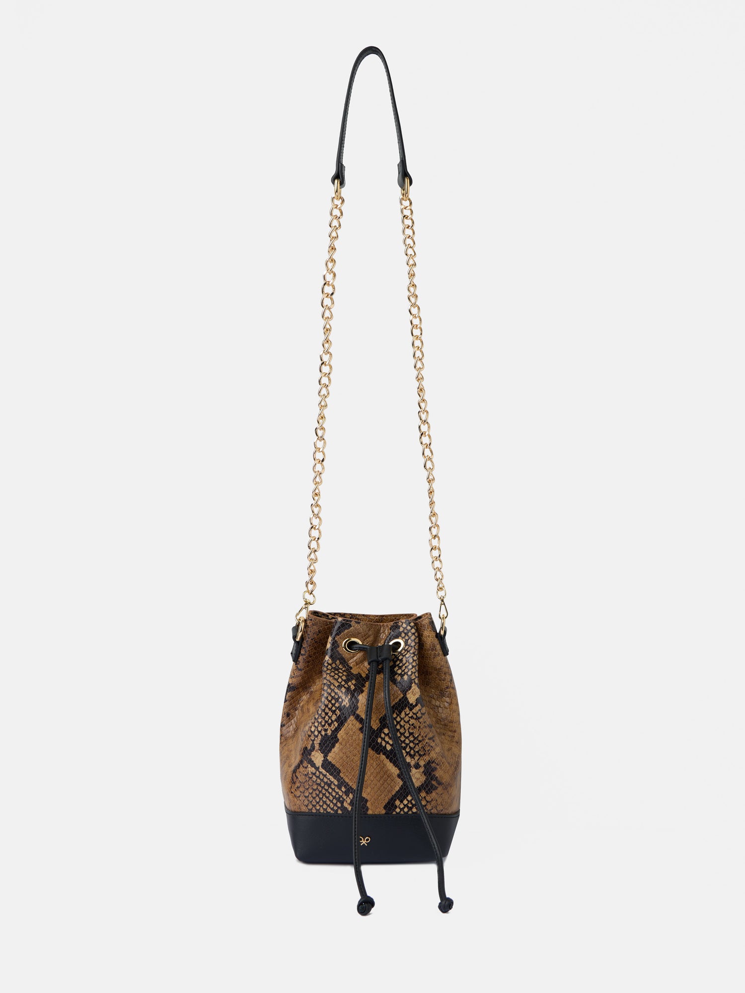 Bolso saco piel animal print marrones