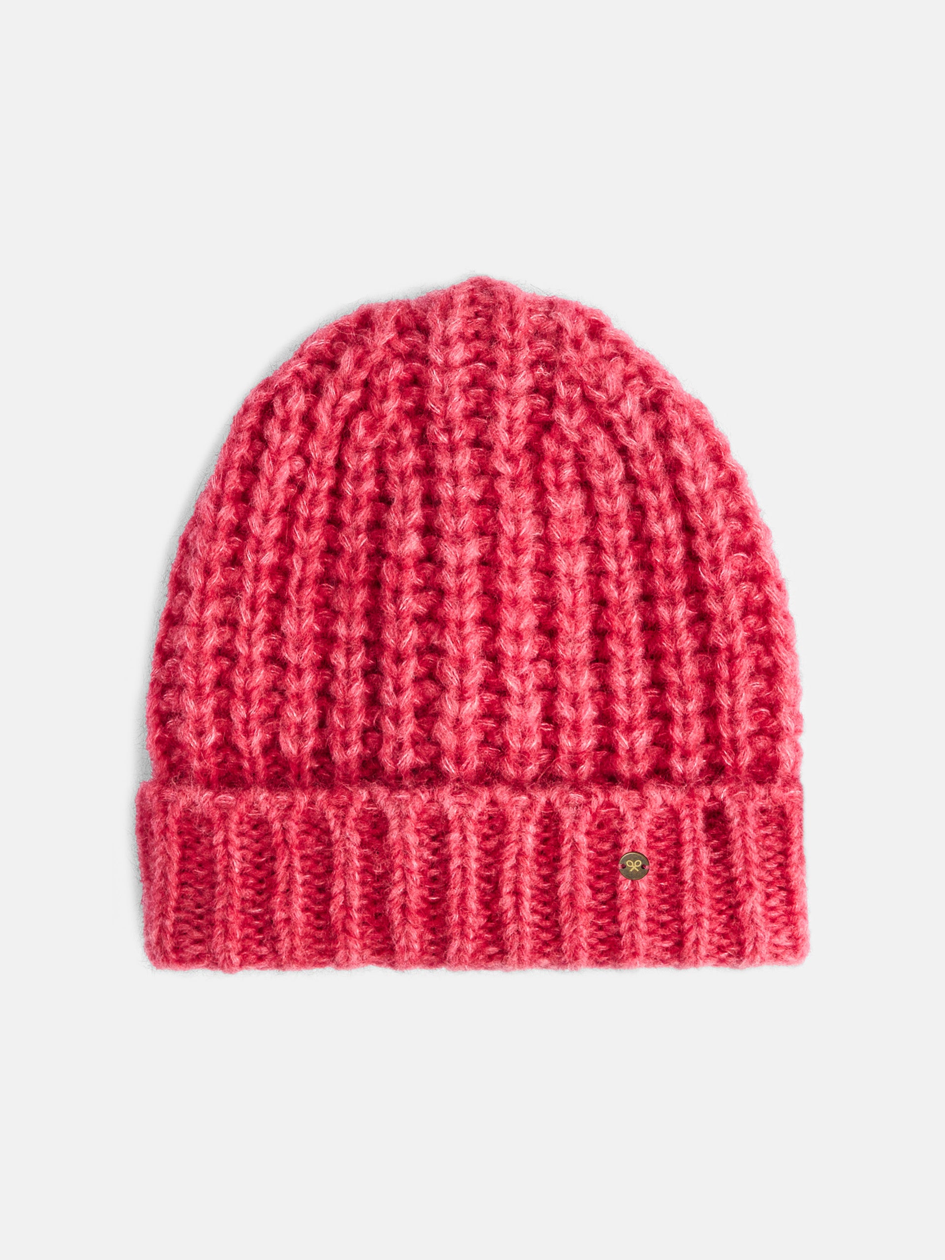 Gorro punto liso rosa