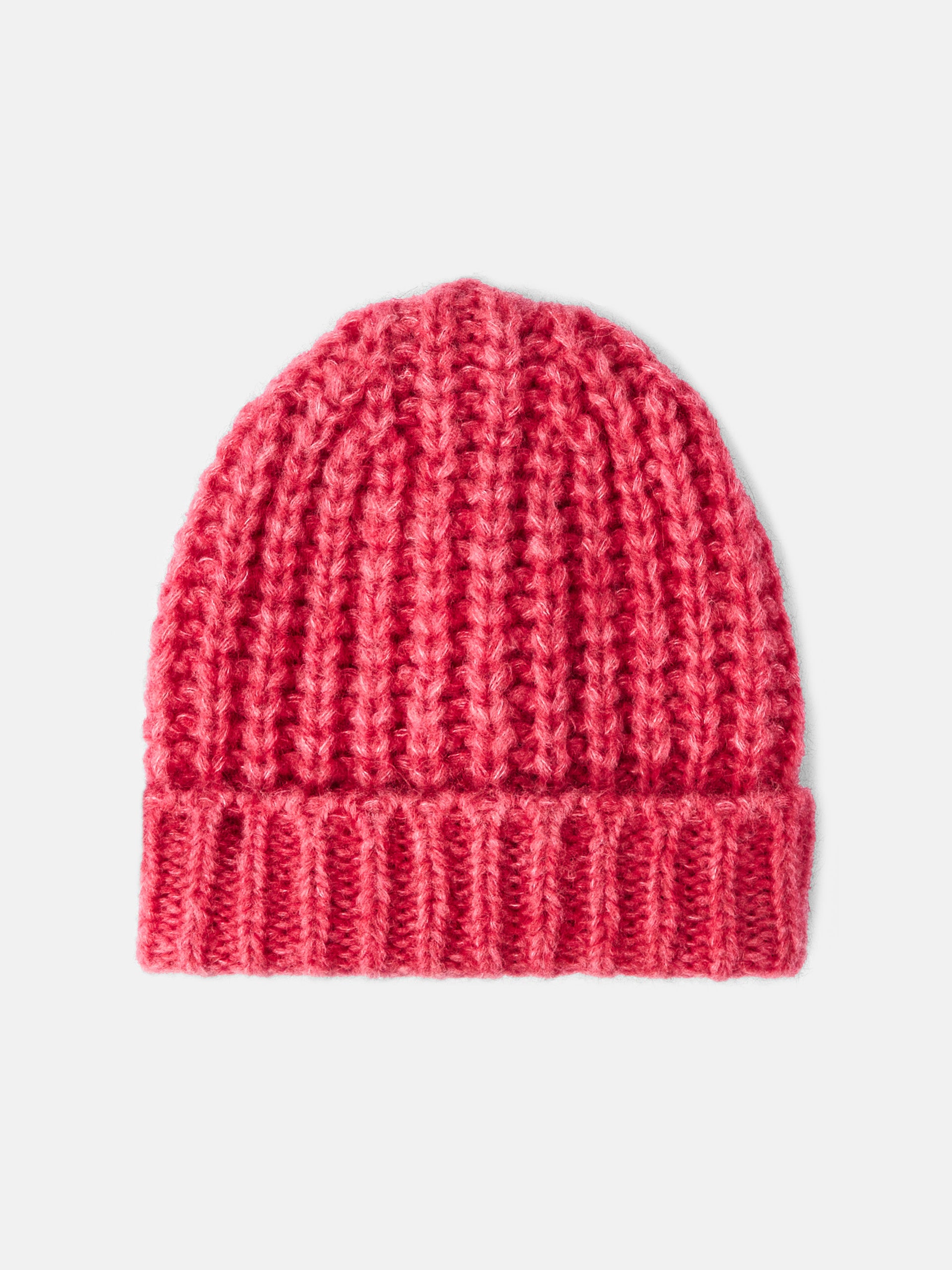 Gorro punto liso rosa