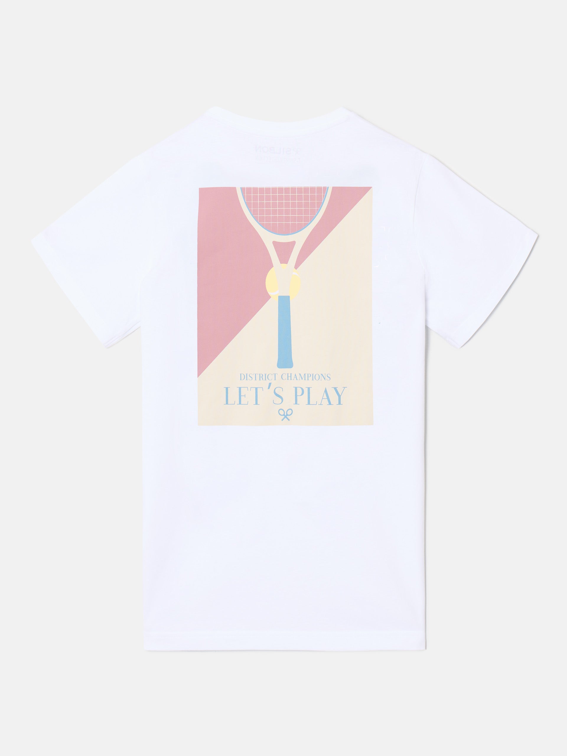 Camiseta let,s play blanca