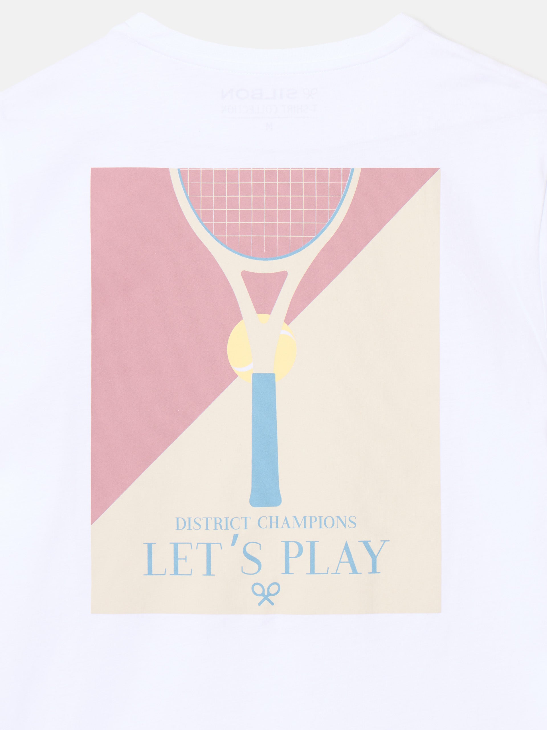 Camiseta let,s play blanca