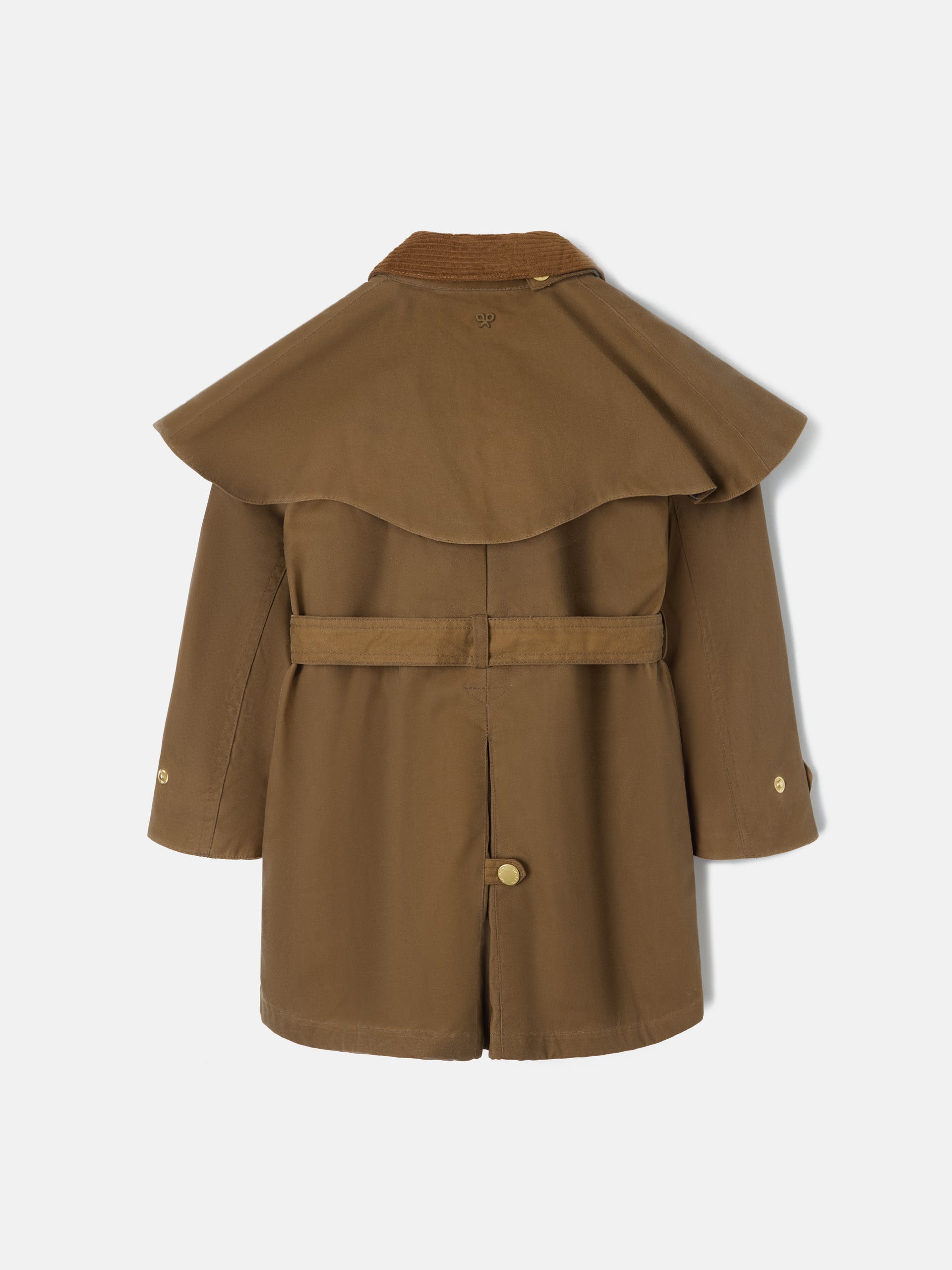 Parka girl larga encerada camel