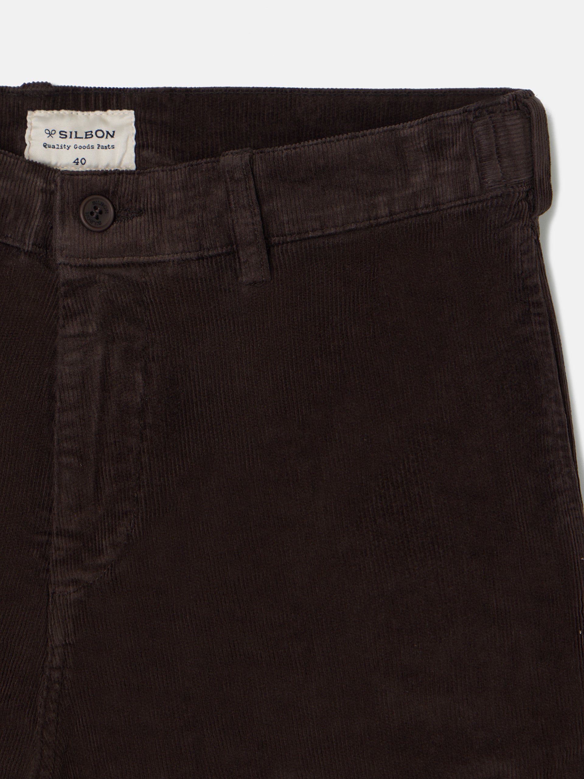 Pantalon sport chino pana marron