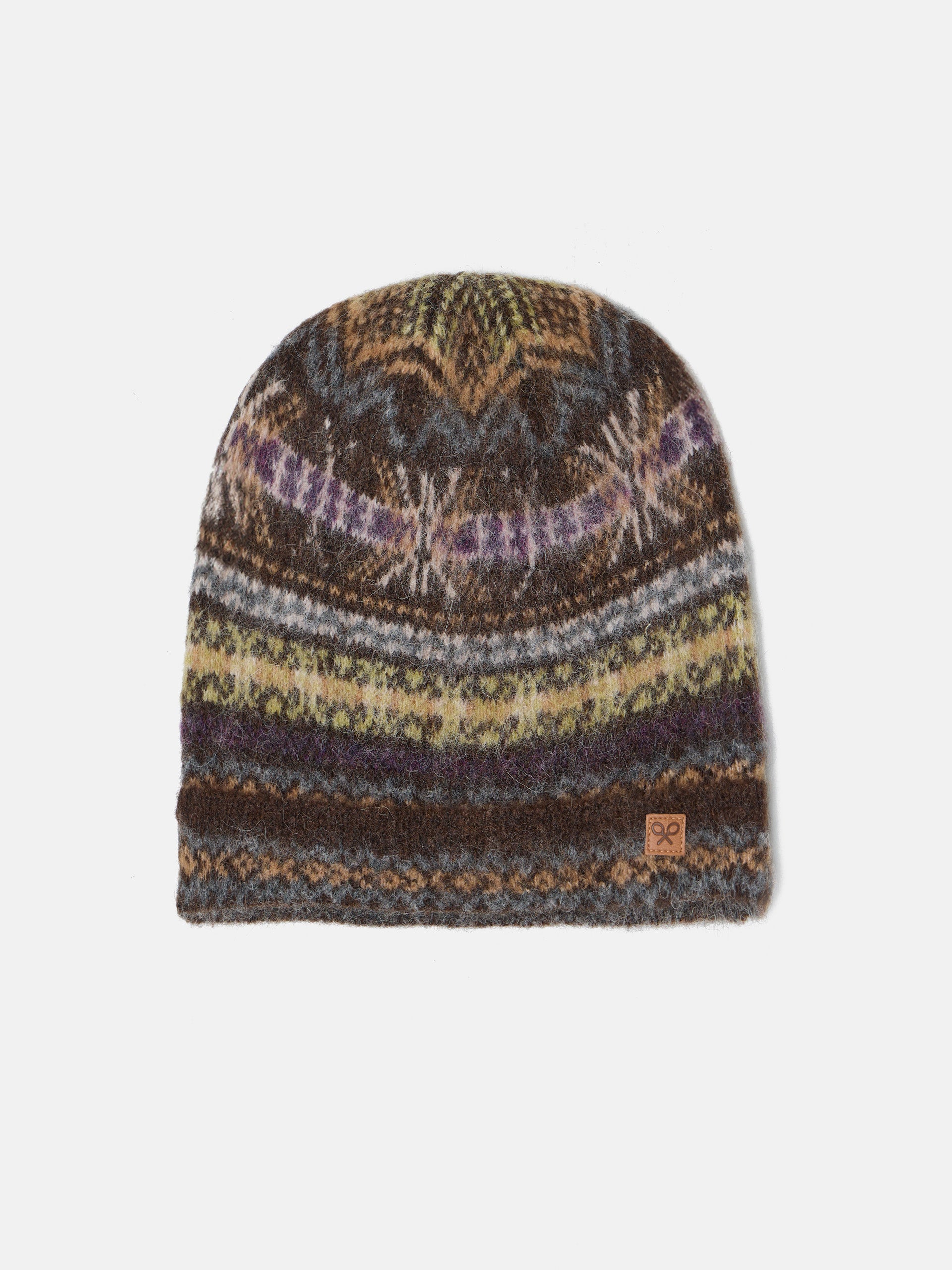 Gorro punto jacquard multicolor