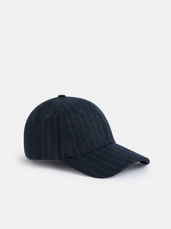 Gorra unique raya diplomatica azul marino