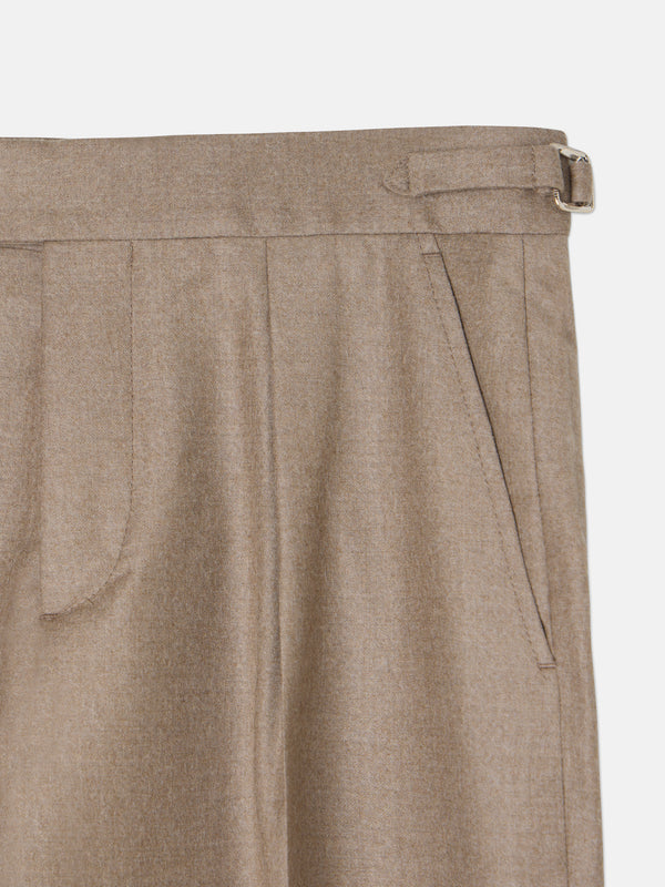 Pantalon vestir unique pinza beige