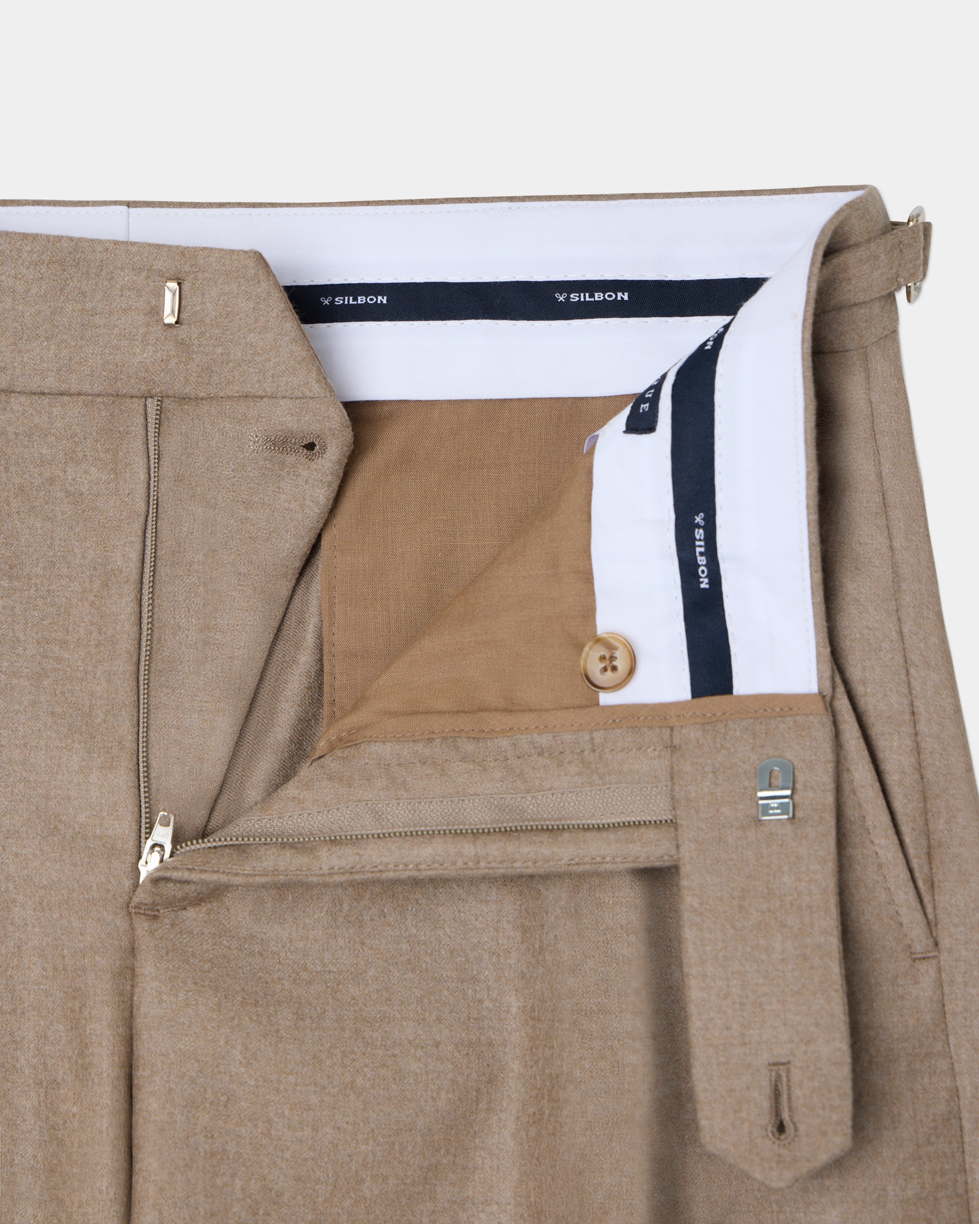 Pantalon vestir unique pinza beige