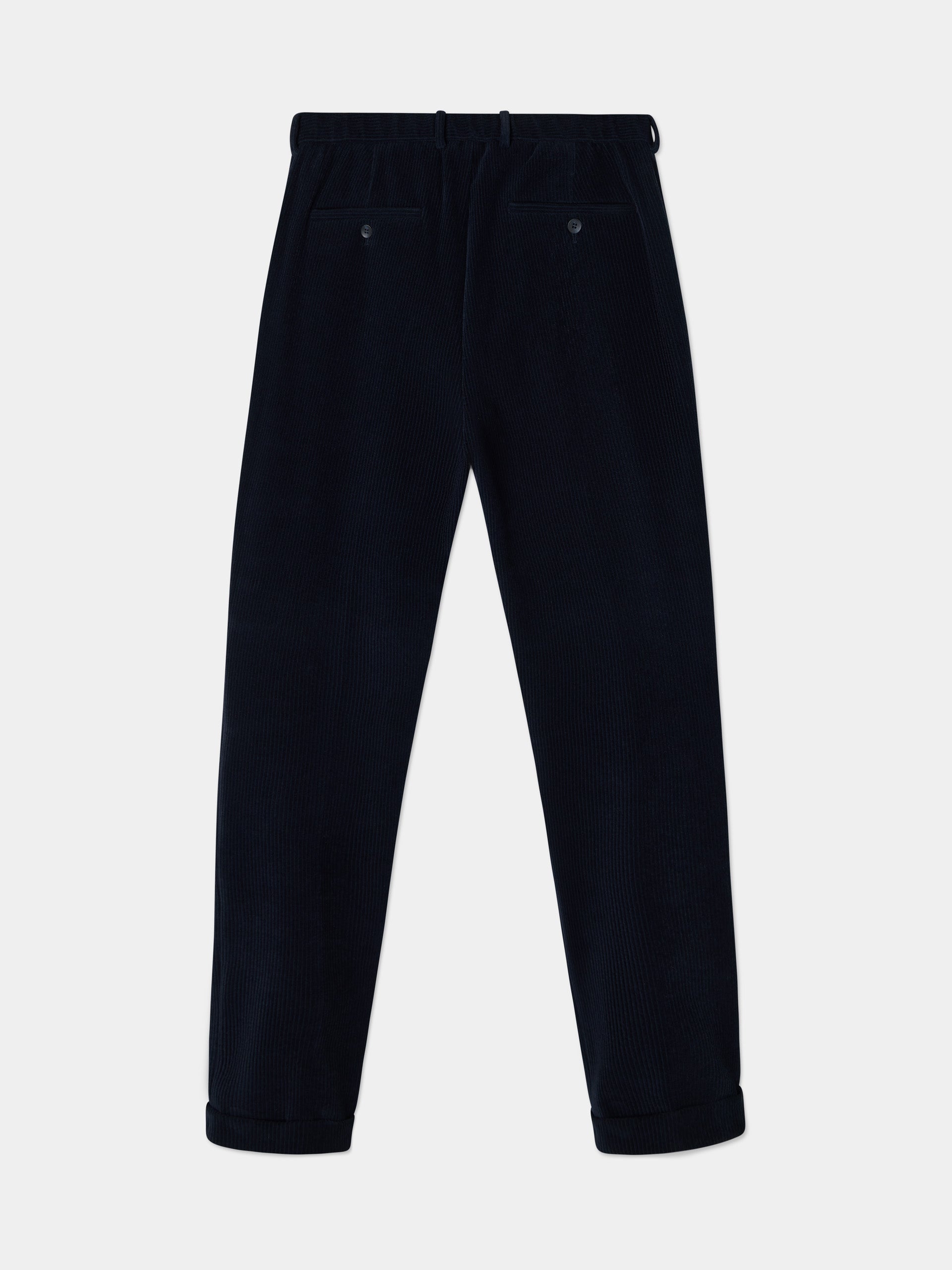 Pantalon unique jogger pana azul marino