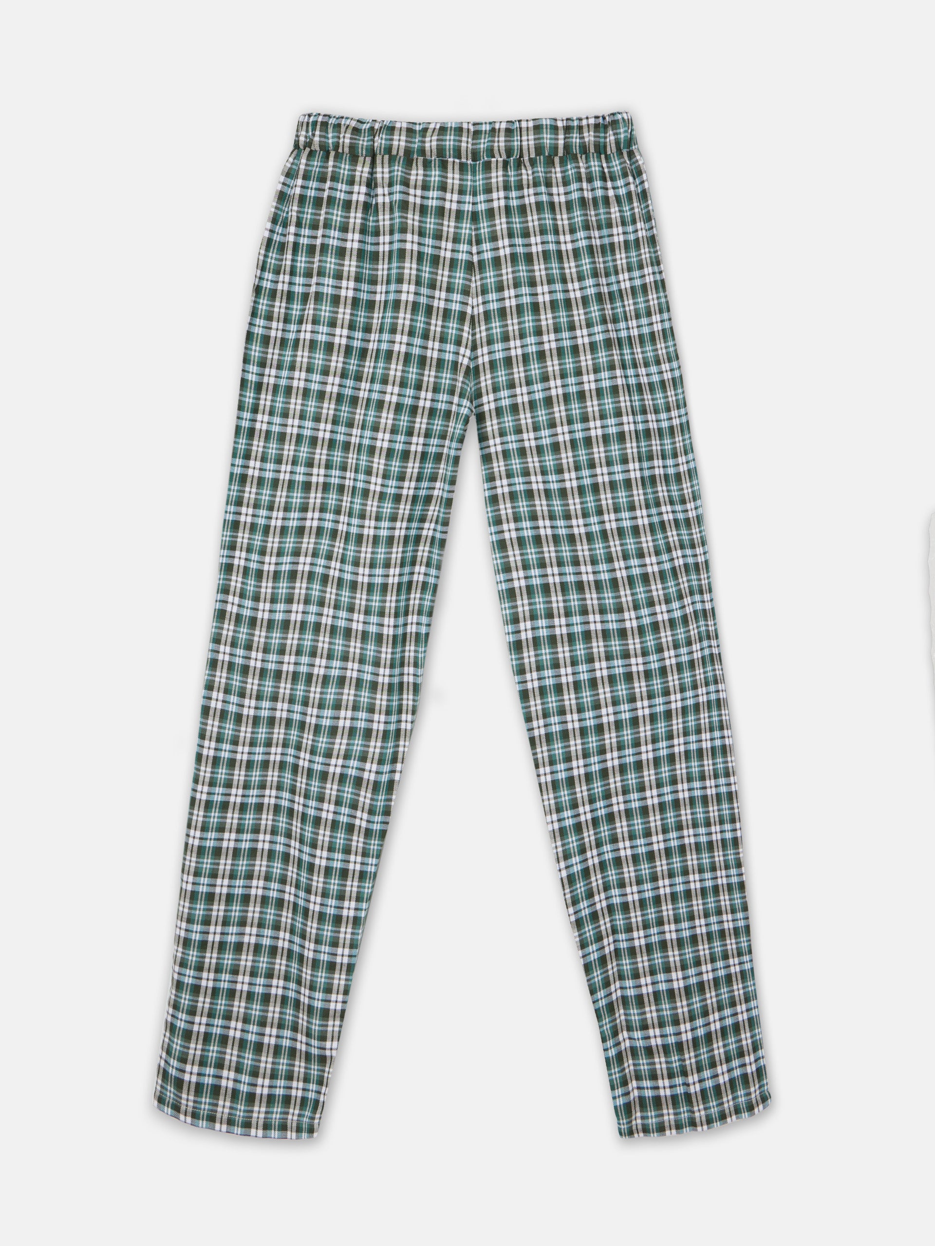 Pijama silbon cuadro tartan verde