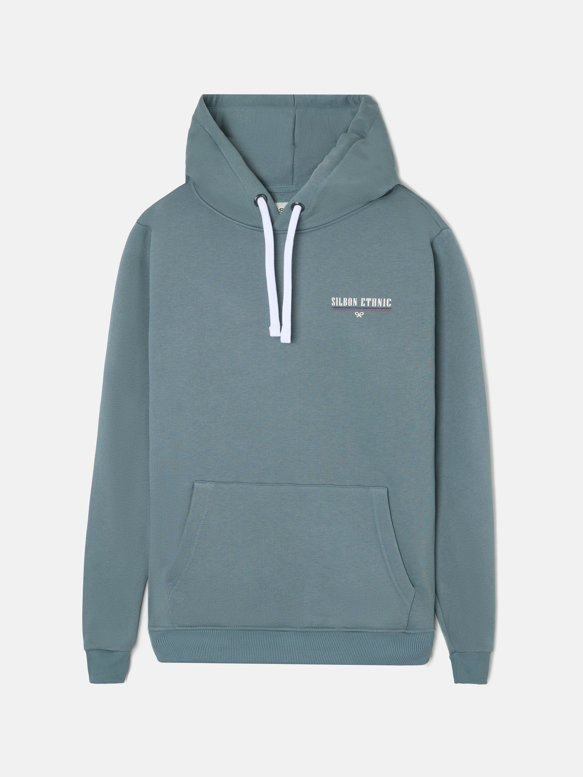 Sudadera etnica hoodie petroleo