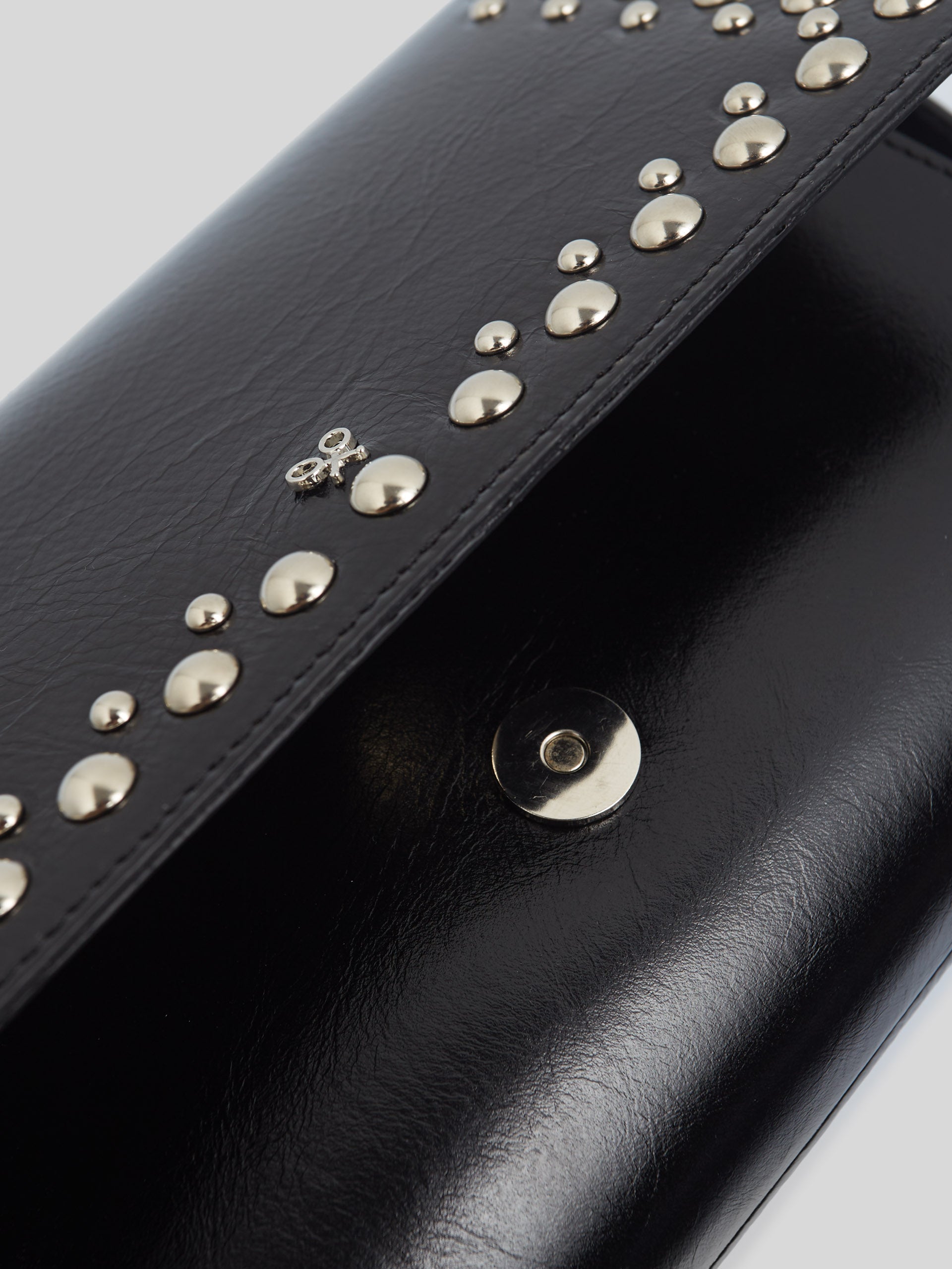 Black silver studded bag sale